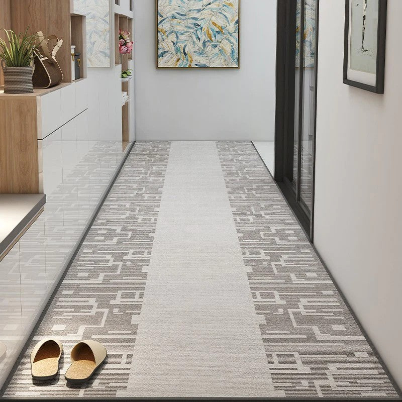 Entryway Runner Rug Ideas, Light Grey Modern Long Hallway Runners, Stain-resistant Non Slip Kitchen Runner Rugs, Long Hallway Runners, Extra Long Narrow Runner Rugs, Washable Entrance Hallway Runners-ArtWorkCrafts.com