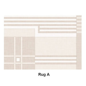 Modern Rug Ideas for Bedroom, Geometric Modern Rug Placement Ideas for Living Room, Contemporary Area Rugs for Dining Room-ArtWorkCrafts.com