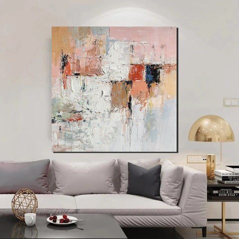 Extra Large Abstract Paintings on Canvas, Hand Painted Abstract Painting, Bedroom Wall Art Ideas, Simple Painting Ideas for Bedroom-ArtWorkCrafts.com