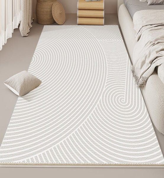 Bedroom Modern Rugs, Modern Living Room Area Rugs, Modern Area Rugs under Coffee Table, Modern Rugs for Dining Room Table, Geometric Floor Carpets-ArtWorkCrafts.com