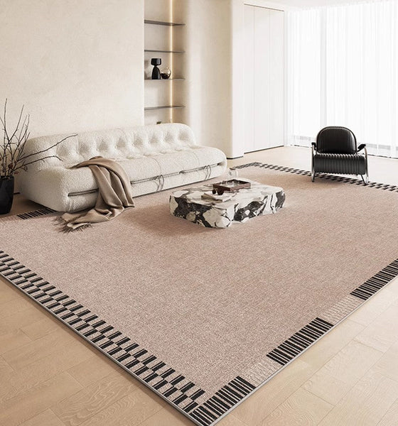 Modern Rug Ideas for Living Room, Simple Abstract Rugs for Living Room, Bedroom Floor Rugs, Contemporary Area Rugs for Dining Room-ArtWorkCrafts.com