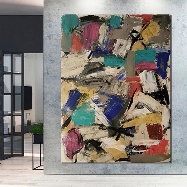 Large Abstract Paintings, Contemporary Acrylic Wall Art Ideas, Large Paintings for Living Room, Simple Modern Art, Modern Canvas Painting-ArtWorkCrafts.com