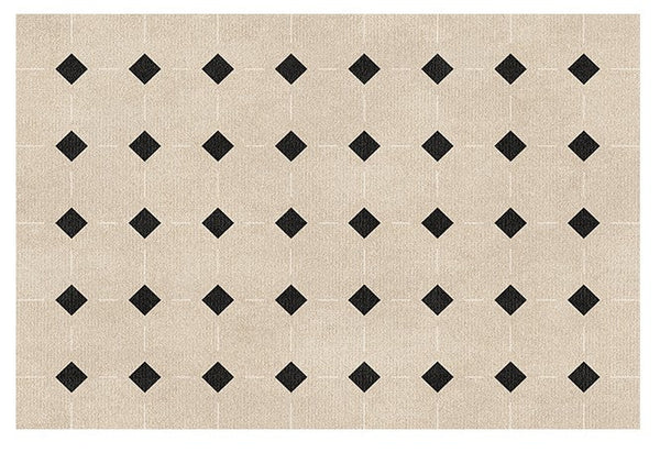 Bedroom Modern Rugs, Large Modern Rugs for Living Room, Dining Room Geometric Soft Rugs, Contemporary Modern Rugs for Office-ArtWorkCrafts.com