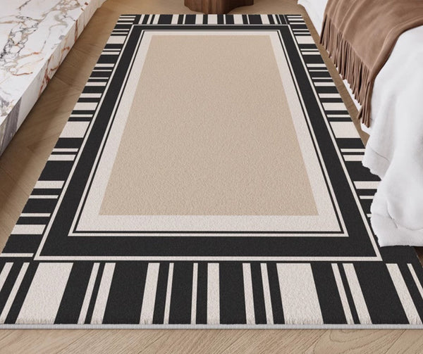 Modern Rugs for Living Room, Simple Contemporary Modern Rugs, Abstract Contemporary Rugs Next to Bed, Modern Rugs for Dining Room-ArtWorkCrafts.com