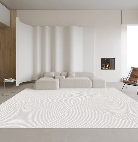 Large Modern Rugs for Living Room, Simple Modern Rugs for Bedroom, Modern Rugs for Dining Room, Abstract Geometric Modern Rugs, Contemporary Rugs Next to Bed-ArtWorkCrafts.com