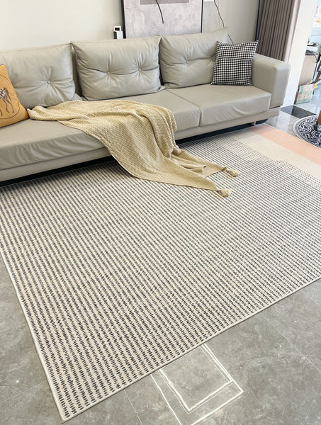 Modern Rugs for Living Room, Geometric Area Rugs under Coffee Table, Contemporary Modern Rugs for Dining Room, Large Modern Rugs for Bedroom-ArtWorkCrafts.com