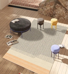 Modern Rugs for Living Room, Geometric Area Rugs under Coffee Table, Contemporary Modern Rugs for Dining Room, Large Modern Rugs for Bedroom-ArtWorkCrafts.com