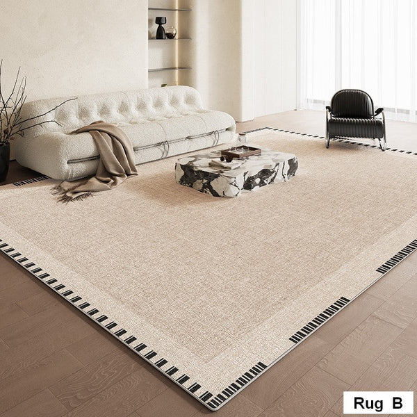 Bedroom Floor Rugs, Simple Abstract Rugs for Living Room, Contemporary Abstract Rugs for Dining Room, Modern Rug Ideas for Living Room-ArtWorkCrafts.com