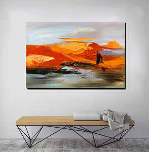 Large Painting for Living Room, Acrylic Paintings on Canvas, Large Paintings Behind Sofa, Heavy Texture Painting, Buy Paintings Online-ArtWorkCrafts.com