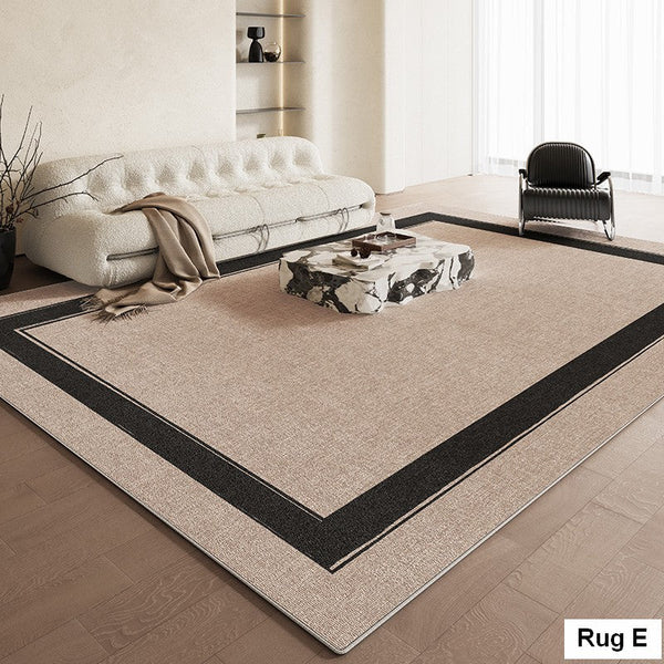 Living Room Modern Rug Ideas, Contemporary Abstract Rugs for Dining Room, Simple Abstract Rugs for Living Room, Bedroom Floor Rugs-ArtWorkCrafts.com