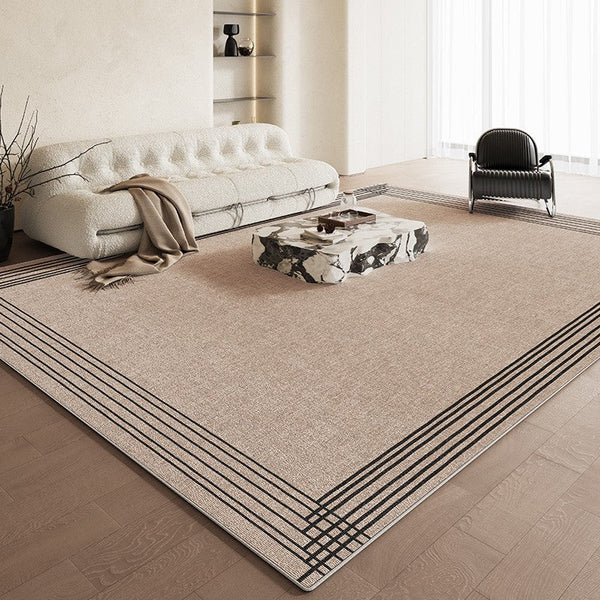 Living Room Modern Rug Ideas, Contemporary Abstract Rugs for Dining Room, Simple Abstract Rugs for Living Room, Bedroom Floor Rugs-ArtWorkCrafts.com