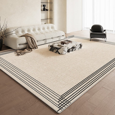 Contemporary Abstract Rugs for Dining Room, Modern Rug Ideas for Living Room, Bedroom Floor Rugs, Simple Abstract Rugs for Living Room-ArtWorkCrafts.com