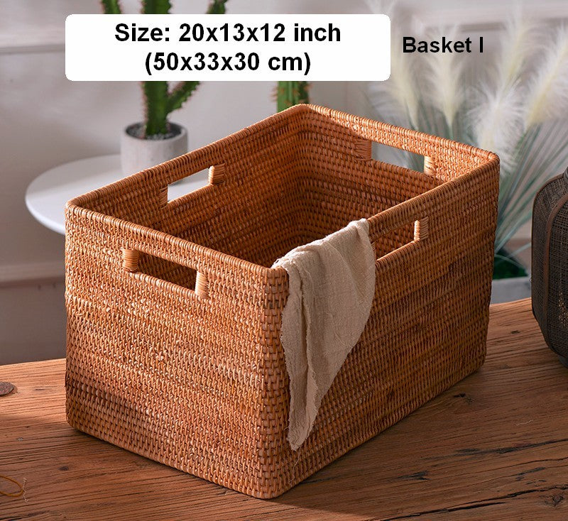 Storage Basket for Shelves, Large Rectangular Storage Basket, Storage –