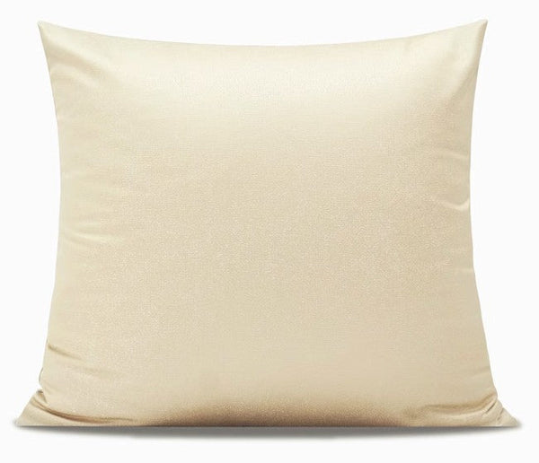 Golden Color Throw Pillow for Interior Design, Modern Decorative Throw Pillows, Modern Sofa Pillows, Contemporary Square Modern Throw Pillows for Couch-ArtWorkCrafts.com