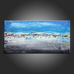 Canvas Art, Art on Canvas, Abstract Painting, Contemporary Art, Art Painting, Abstract Art, Dining Room Wall Art-ArtWorkCrafts.com