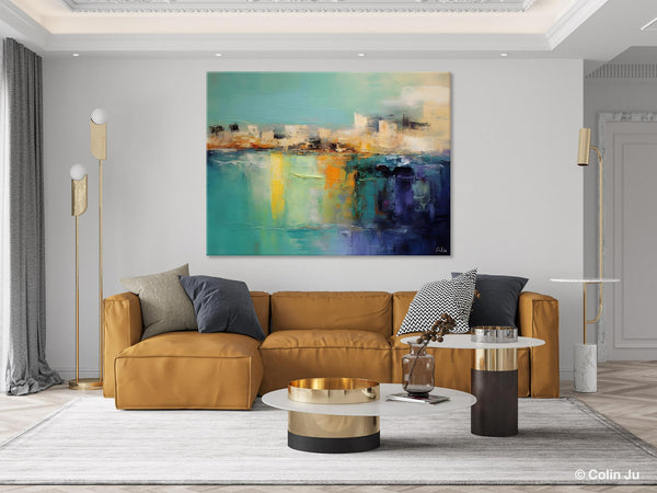 Contemporary Canvas Wall Art, Original Hand Painted Canvas Art, Acrylic Paintings Behind Sofa, Abstract Paintings for Bedroom, Buy Paintings Online-ArtWorkCrafts.com