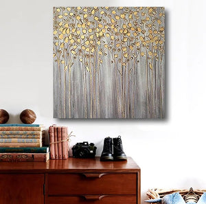 Tree Paintings, Simple Modern Art, Dining Room Wall Art Ideas, Buy Can –  Paintingforhome