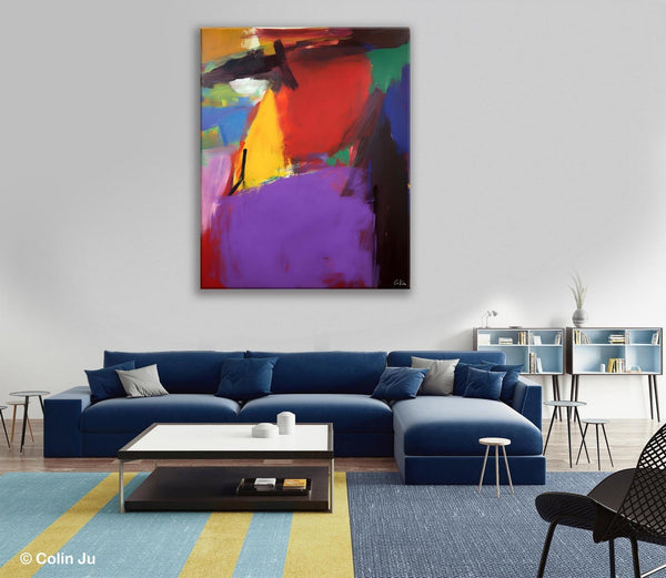 Abstract Painting on Canvas, Extra Large Abstract Painting for Living Room, Large Original Abstract Wall Art, Contemporary Acrylic Paintings-ArtWorkCrafts.com