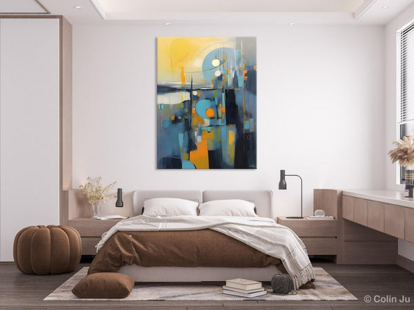 Extra Large Painting for Sale, Oversized Contemporary Acrylic Paintings, Extra Large Canvas Painting for Bedroom, Original Abstract Painting-ArtWorkCrafts.com