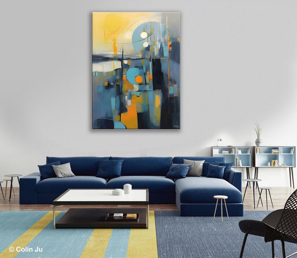 Extra Large Painting for Sale, Oversized Contemporary Acrylic Paintings, Extra Large Canvas Painting for Bedroom, Original Abstract Painting-ArtWorkCrafts.com