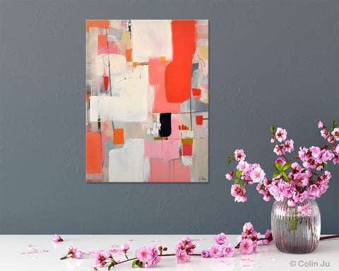 Extra Large Painting on Canvas, Huge Contemporary Acrylic Paintings, Extra Large Canvas Painting for Bedroom, Original Abstract Wall Art-ArtWorkCrafts.com