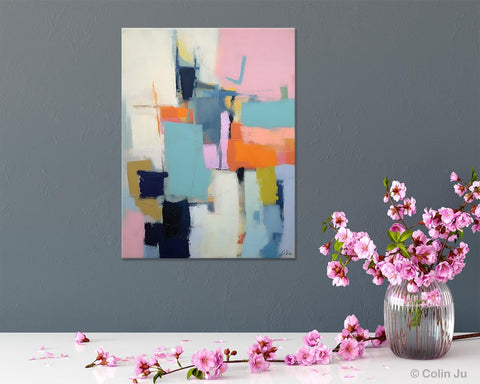 Contemporary Wall Art Paintings, Acrylic Painting on Canvas, Abstract Paintings for Bedroom, Extra Large Original Art, Buy Wall Art Online-ArtWorkCrafts.com