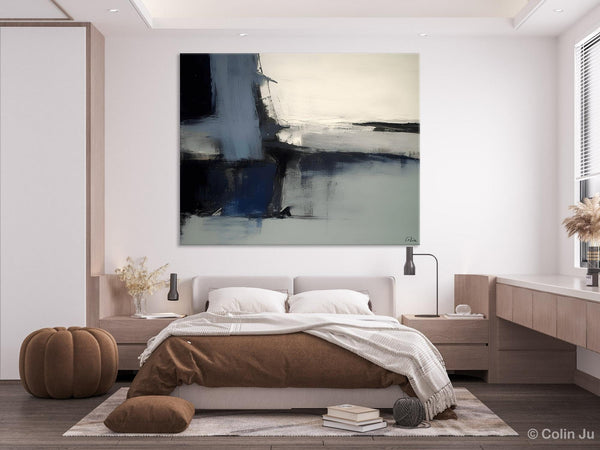 Abstract Painting for Bedroom, Large Original Abstract Art, Contemporary Acrylic Paintings, Abstract Painting on Canvas, Simple Wall Art-ArtWorkCrafts.com