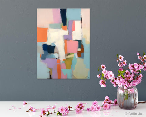 Extra Large Modern Wall Art, Acrylic Painting on Canvas, Contemporary Painting, Canvas Paintings for Dining Room, Original Abstract Painting-ArtWorkCrafts.com