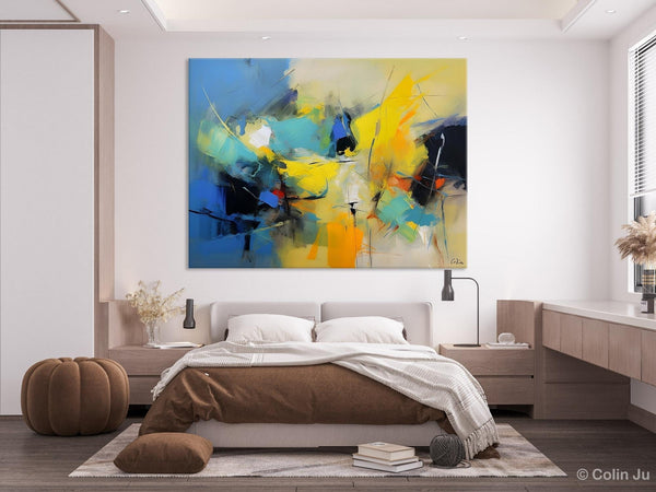 Hand Painted Canvas Art, Contemporary Acrylic Art, Oversized Canvas Paintings, Original Abstract Art, Huge Wall Art Ideas for Living Room-ArtWorkCrafts.com