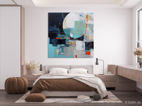 Large Abstract Painting for Bedroom, Modern Acrylic Artwork, Original Abstract Wall Art, Modern Canvas Paintings, Contemporary Canvas Art-ArtWorkCrafts.com