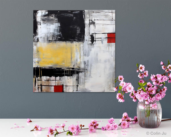 Original Modern Acrylic Artwork, Extra Large Abstract Paintings for Dining Room, Modern Canvas Art Paintings, Abstract Wall Art for Bedroom-ArtWorkCrafts.com