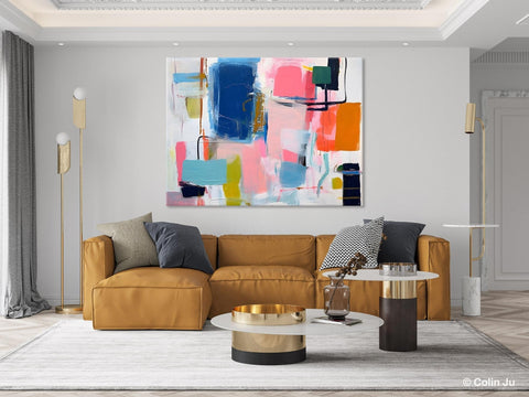 Large Wall Art Painting for Bedroom, Original Canvas Art, Oversized Modern Abstract Wall Paintings, Contemporary Acrylic Painting on Canvas-ArtWorkCrafts.com