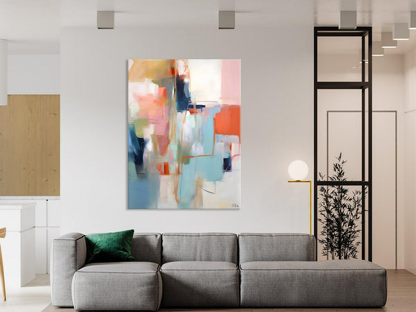 Large Wall Art Painting for Bedroom, Oversized Abstract Wall Art Paintings, Original Modern Artwork, Contemporary Acrylic Painting on Canvas-ArtWorkCrafts.com