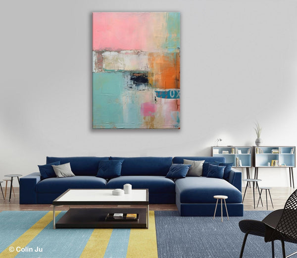 Canvas Paintings for Dining Room, Oversized Modern Wall Art, Acrylic Painting on Canvas, Contemporary Paintings, Original Abstract Paintings-ArtWorkCrafts.com