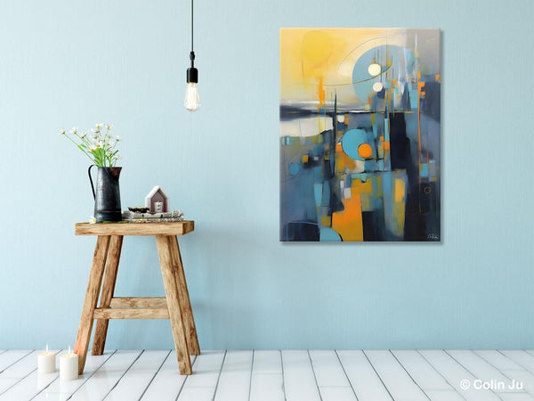 Extra Large Painting for Sale, Oversized Contemporary Acrylic Paintings, Extra Large Canvas Painting for Bedroom, Original Abstract Painting-ArtWorkCrafts.com