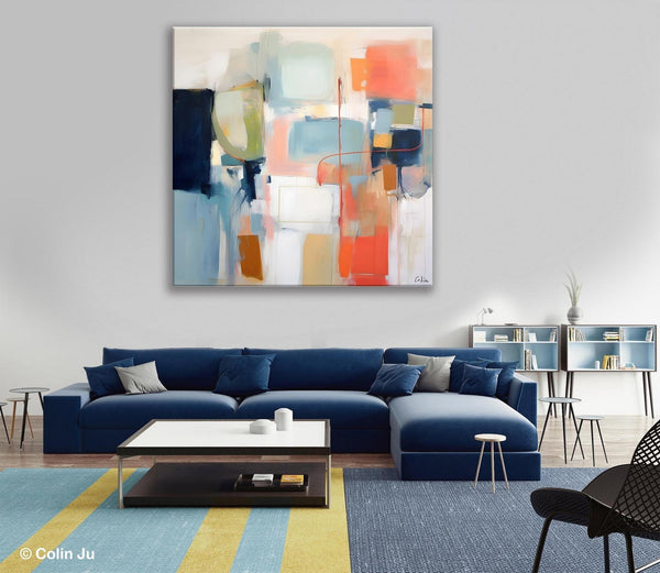 Large Abstract Painting for Bedroom, Original Modern Paintings, Contemporary Canvas Art, Modern Acrylic Artwork, Buy Art Paintings Online-ArtWorkCrafts.com