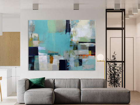 Modern Wall Art Ideas for Living Room, Extra Large Canvas Paintings, Original Abstract Painting, Impasto Art, Contemporary Acrylic Paintings-ArtWorkCrafts.com