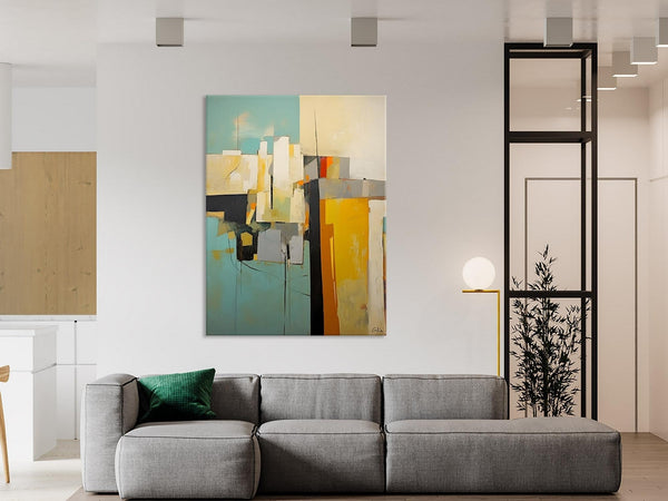 Abstract Paintings, Large Contemporary Wall Art, Extra Large Paintings for Living Room, Heavy Texture Canvas Art, Original Modern Painting-ArtWorkCrafts.com