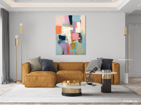 Extra Large Modern Wall Art, Acrylic Painting on Canvas, Contemporary Painting, Canvas Paintings for Dining Room, Original Abstract Painting-ArtWorkCrafts.com