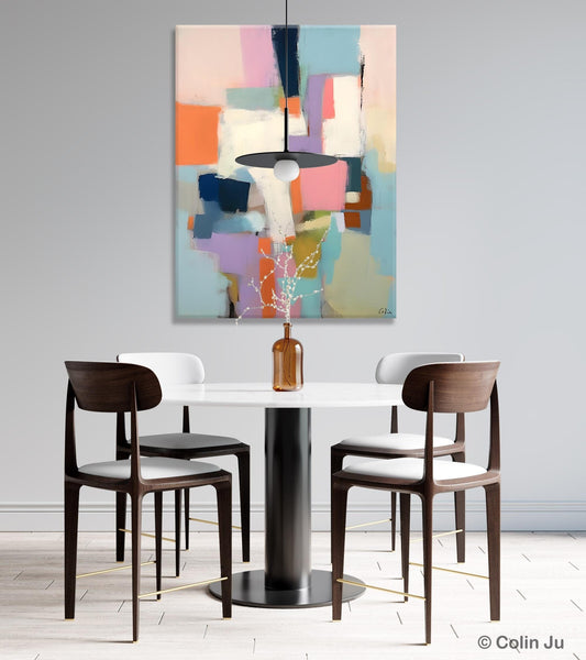 Extra Large Modern Wall Art, Acrylic Painting on Canvas, Contemporary Painting, Canvas Paintings for Dining Room, Original Abstract Painting-ArtWorkCrafts.com