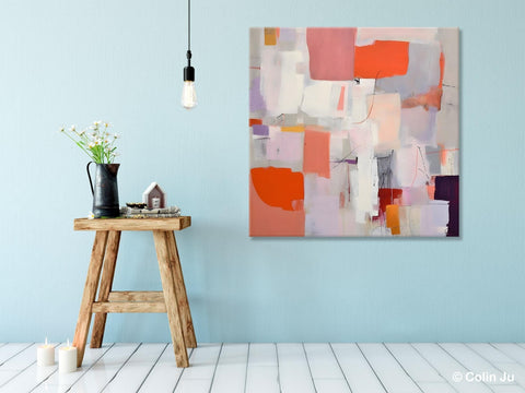 Modern Acrylic Artwork, Original Abstract Wall Art, Contemporary Canvas Art, Hand Painted Canvas Art, Large Abstract Painting for Bedroom-ArtWorkCrafts.com