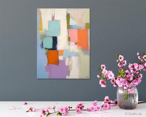 Contemporary Paintings on Canvas, Large Wall Art Painting for Dining Room, Original Abstract Wall Art Painting, Abstract Paintings on Canvas-ArtWorkCrafts.com