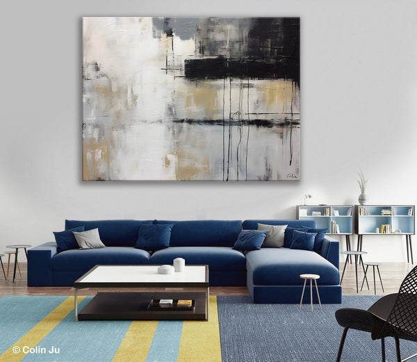 Hand Painted Original Canvas Art, Contemporary Acrylic Paintings, Large Wall Art Painting for Bedroom, Oversized Modern Abstract Paintings-ArtWorkCrafts.com