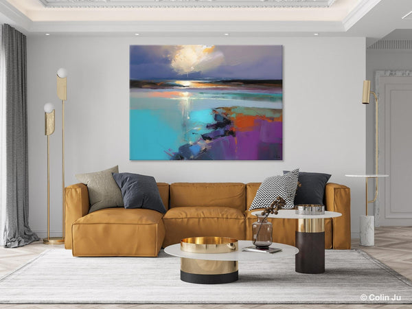 Original Landscape Paintings, Landscape Canvas Paintings for Living Room, Extra Large Modern Wall Art Paintings, Acrylic Painting on Canvas-ArtWorkCrafts.com