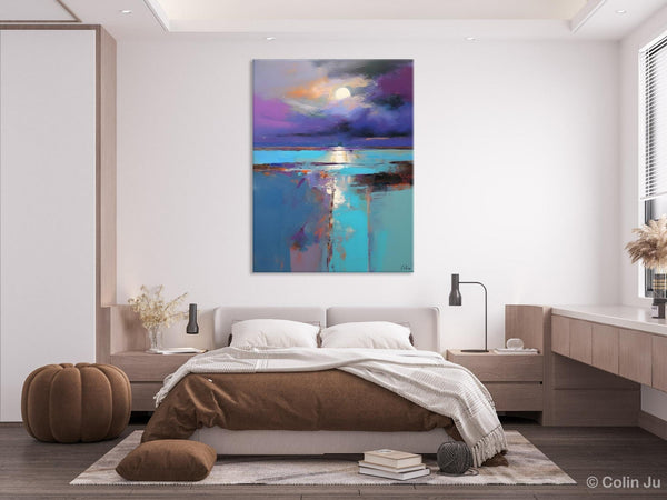 Extra Large Original Art, Landscape Painting on Canvas, Hand Painted Canvas Art, Abstract Landscape Artwork, Contemporary Wall Art Paintings-ArtWorkCrafts.com