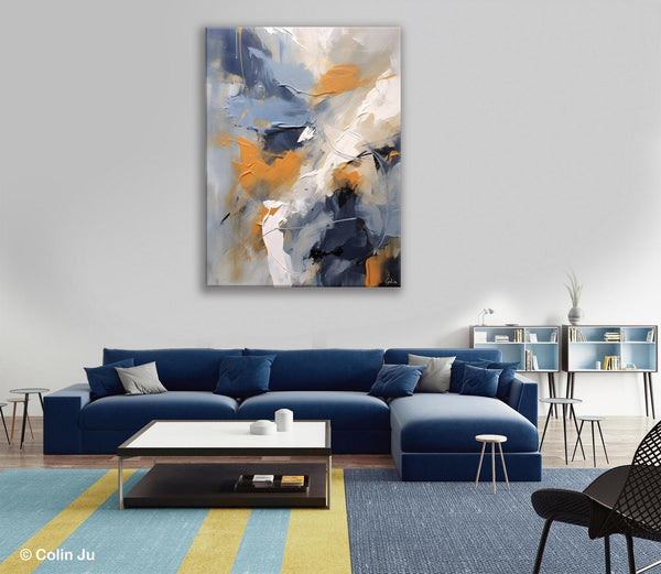 Contemporary Acrylic Paintings on Canvas, Large Wall Art Paintings for Bedroom, Oversized Abstract Wall Art Paintings, Original Abstract Art-ArtWorkCrafts.com