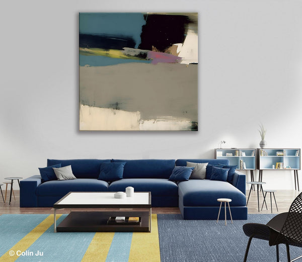 Abstract Wall Art for Bedroom, Original Modern Acrylic Artwork, Modern Canvas Art Paintings, Extra Large Abstract Paintings for Dining Room-ArtWorkCrafts.com