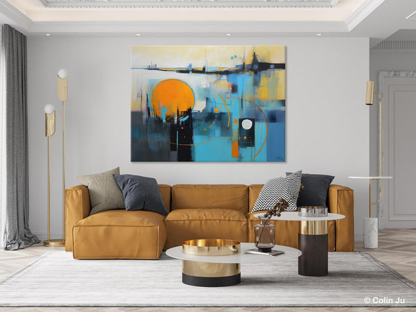 Oversized Canvas Wall Art Paintings, Original Modern Artwork, Large Abstract Painting for Bedroom, Contemporary Acrylic Painting on Canvas-ArtWorkCrafts.com