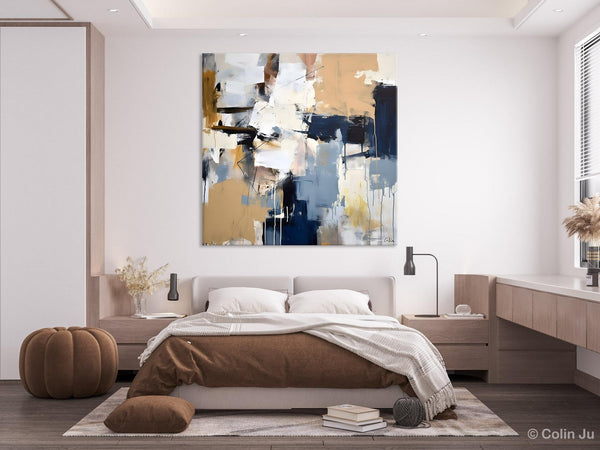 Large Wall Art for Bedroom, Abstract Modern Acrylic Art, Canvas Paintings for Sale, Modern Original Abstract Art, Contemporary Canvas Art-ArtWorkCrafts.com