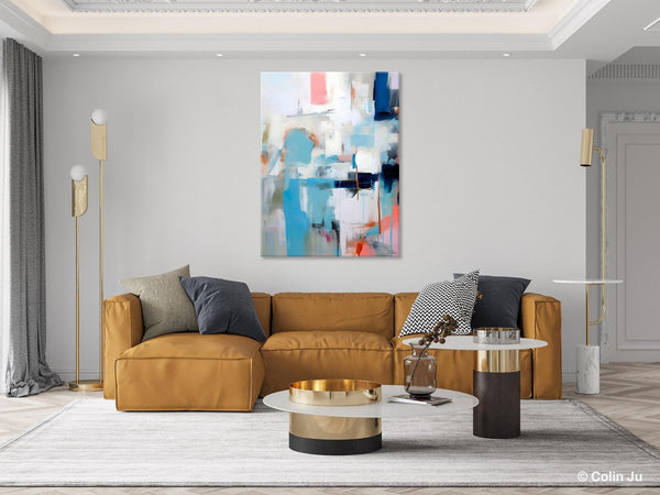 Contemporary Painting, Canvas Paintings for Dining Room, Acrylic Painting on Canvas, Extra Large Modern Wall Art, Original Abstract Painting-ArtWorkCrafts.com